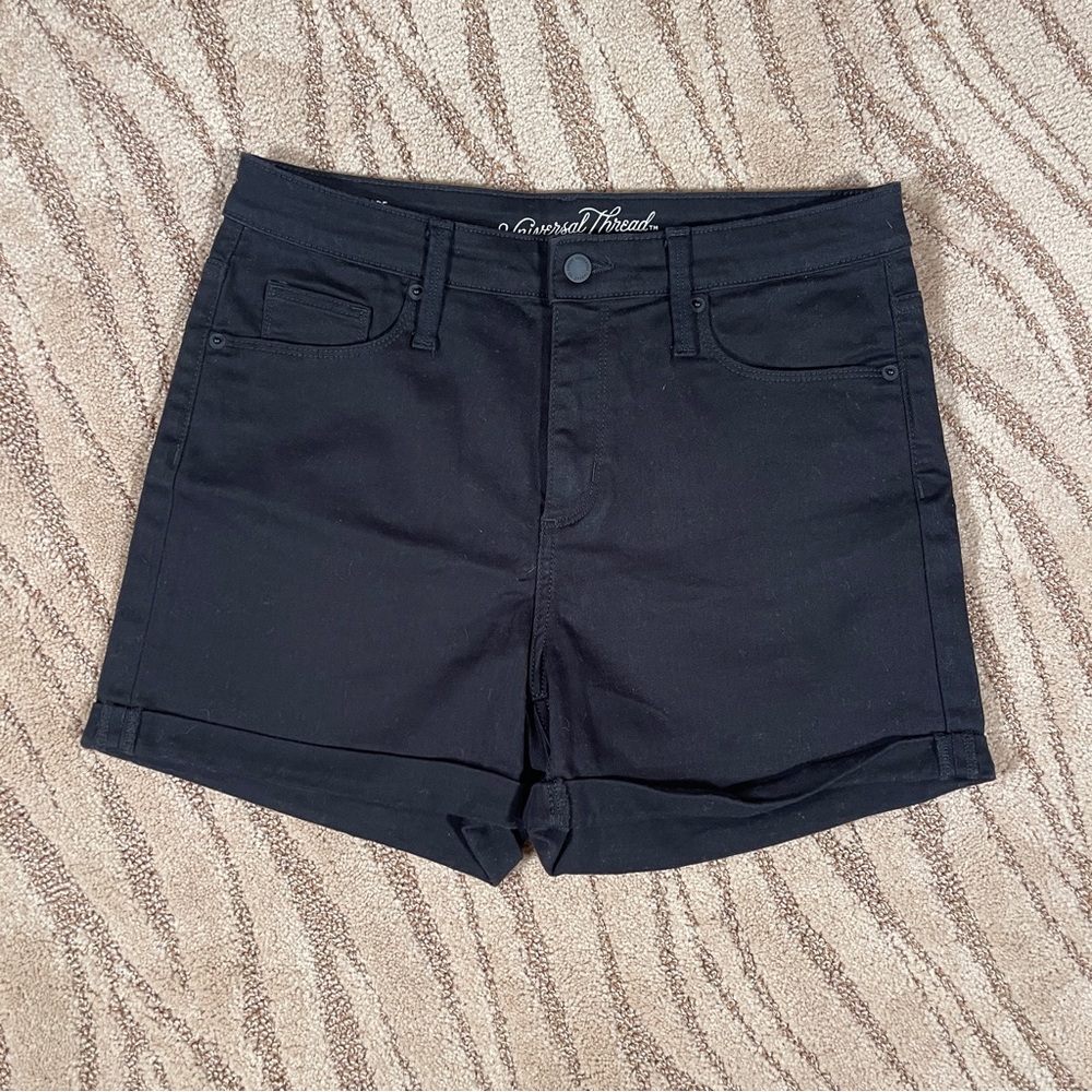 Cuffed Jean Shorts